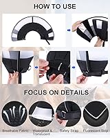 Vista 3 de Collar de cono para perros después de la cirugía, cono suave de recuperación de perros, conos transpirables para perros grandes y medianos pequeños