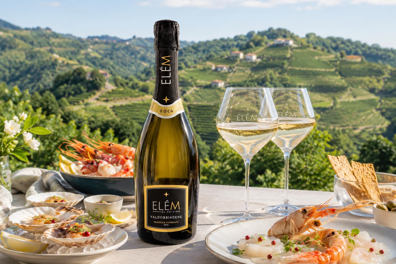ELÈM Valdobbiadene D.O.C.G. Superiore Vin Petillant Italien - 1 Bouteille x 75 cl