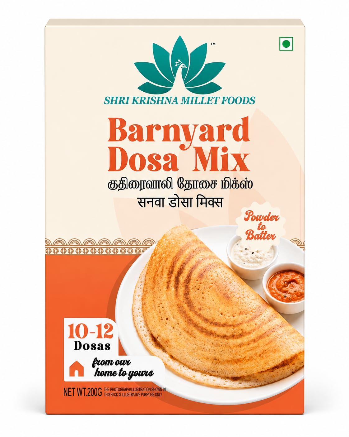 Shri Krishna Millet Foods Barnyard Millet Dosa Mix 450g | Gluten Free | Dosa Batter Mix | Traditionally fermented-image-35