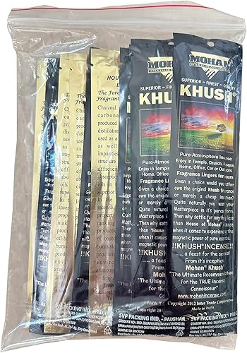 Miniatura 2 de Mohan Aroma de incienso Khush, 1 paquete de 250 varillas (8 pulgadas de alto)  Fabricante del famoso aroma Khush (Khush)
