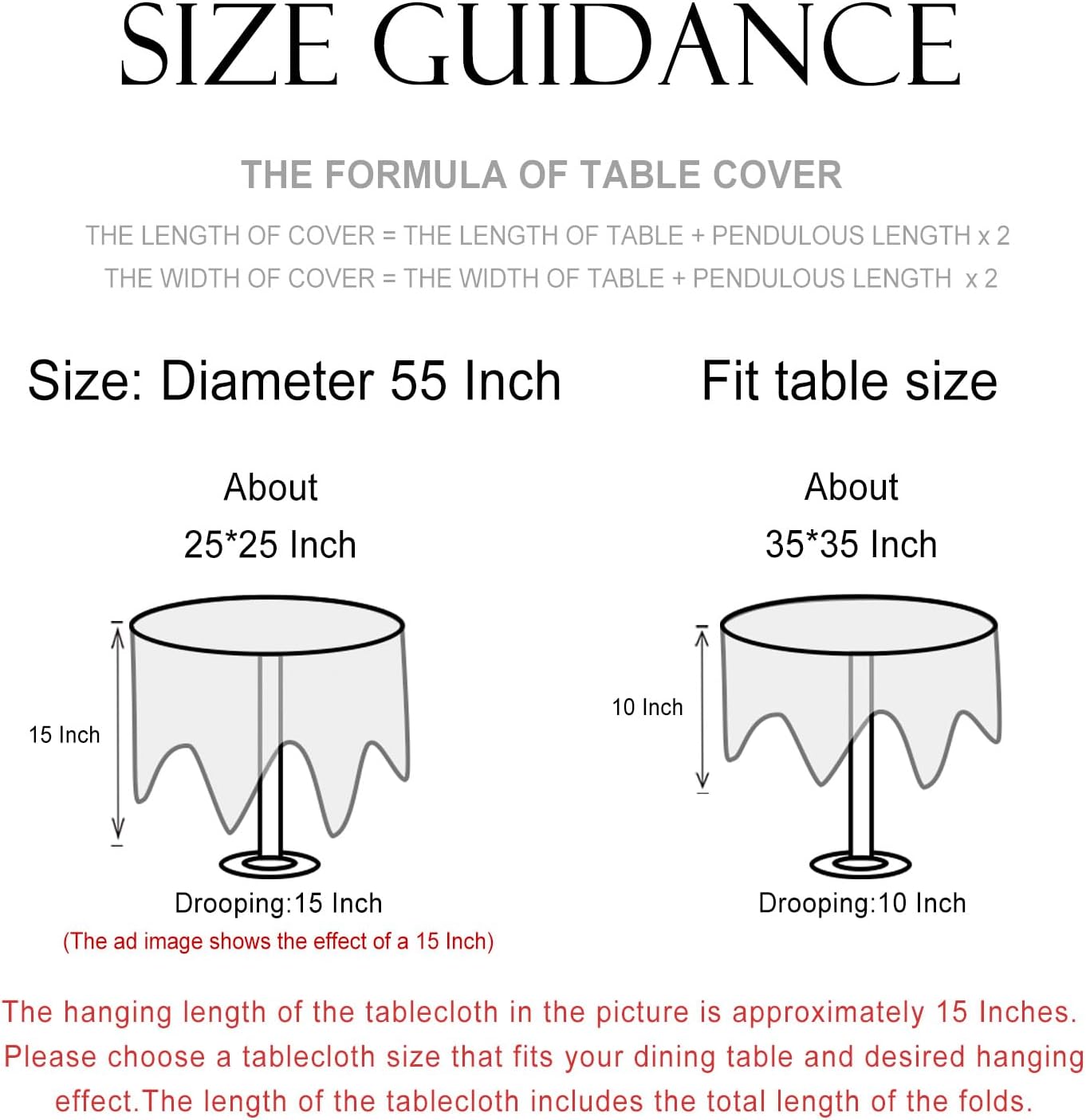 patdrea Designer Small Blue Tablecloth for Round Table,Vintage Linen Leaves and Floral Pattern Tablecloths,Farmhouse Decor Cover for Kitchen Dining Christmas,Thanksgiving,Diameter 55"-Ivar a - Image 5