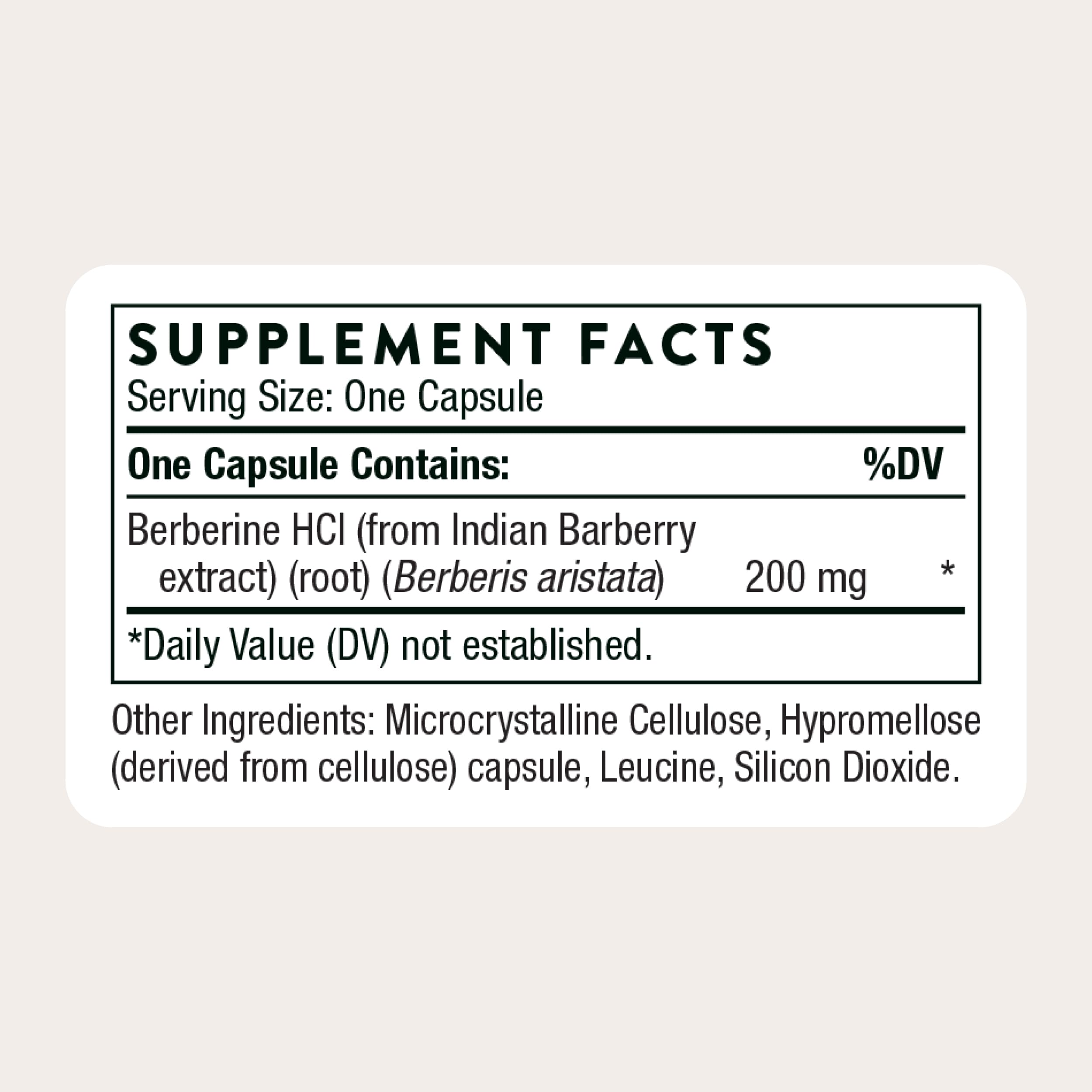 THORNE Berberine, 200 mg Berberine HCl Supplement, 60 Capsules — Amazon image 5