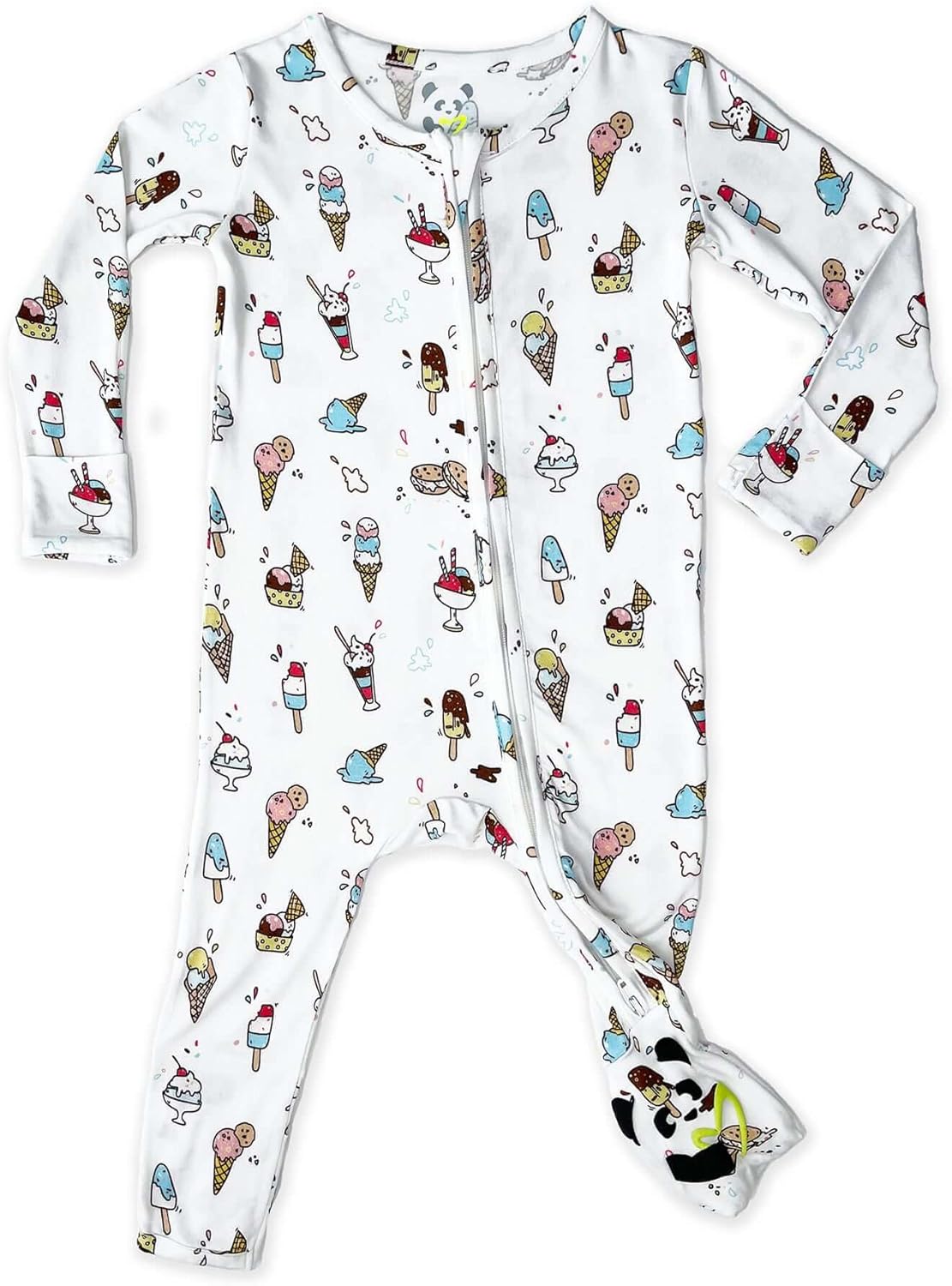 Bellabu Bear Convertible Footies for Baby Boys & Baby Girls, Family Matching Pajamas, Rayon from Bamboo