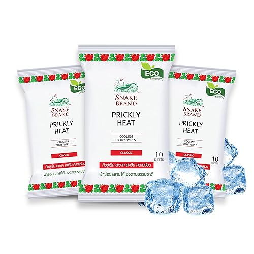 Snake Brand Toallitas corporales refrescantes para hielo instantáneo, ecológicas, relajantes, aroma clásico original, 3 paquetes x 10 hojas,