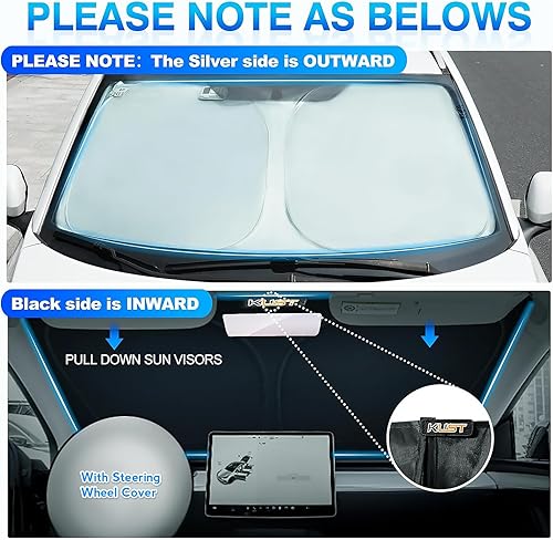 Miniatura 210 de KUST Parasol para parabrisas para Ford Fusion 2013-2020 2021, accesorios para ventana, protector de visera solar, plegable, bloquea los rayos UV