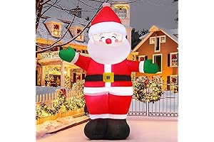 GOOSH 5 FT Christmas Inflatable Santa Claus for Festive Outdoor Decor