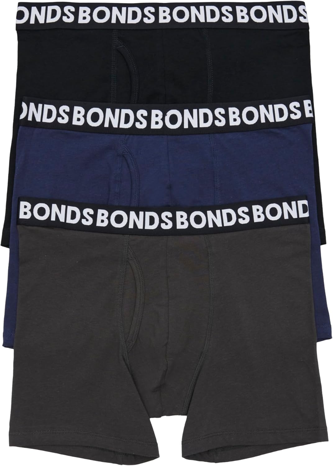 Bonds Men's Underwear Boxer Briefs Pack, Everyday Men's Boxer Briefs, Mid-length, Cotton-blend Underwear, 3-pack