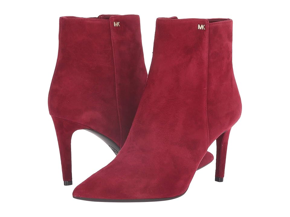

MICHAEL Michael Kors Dorothy Flex Mid Bootie (Maroon Kid Suede) Women's Zip Boots