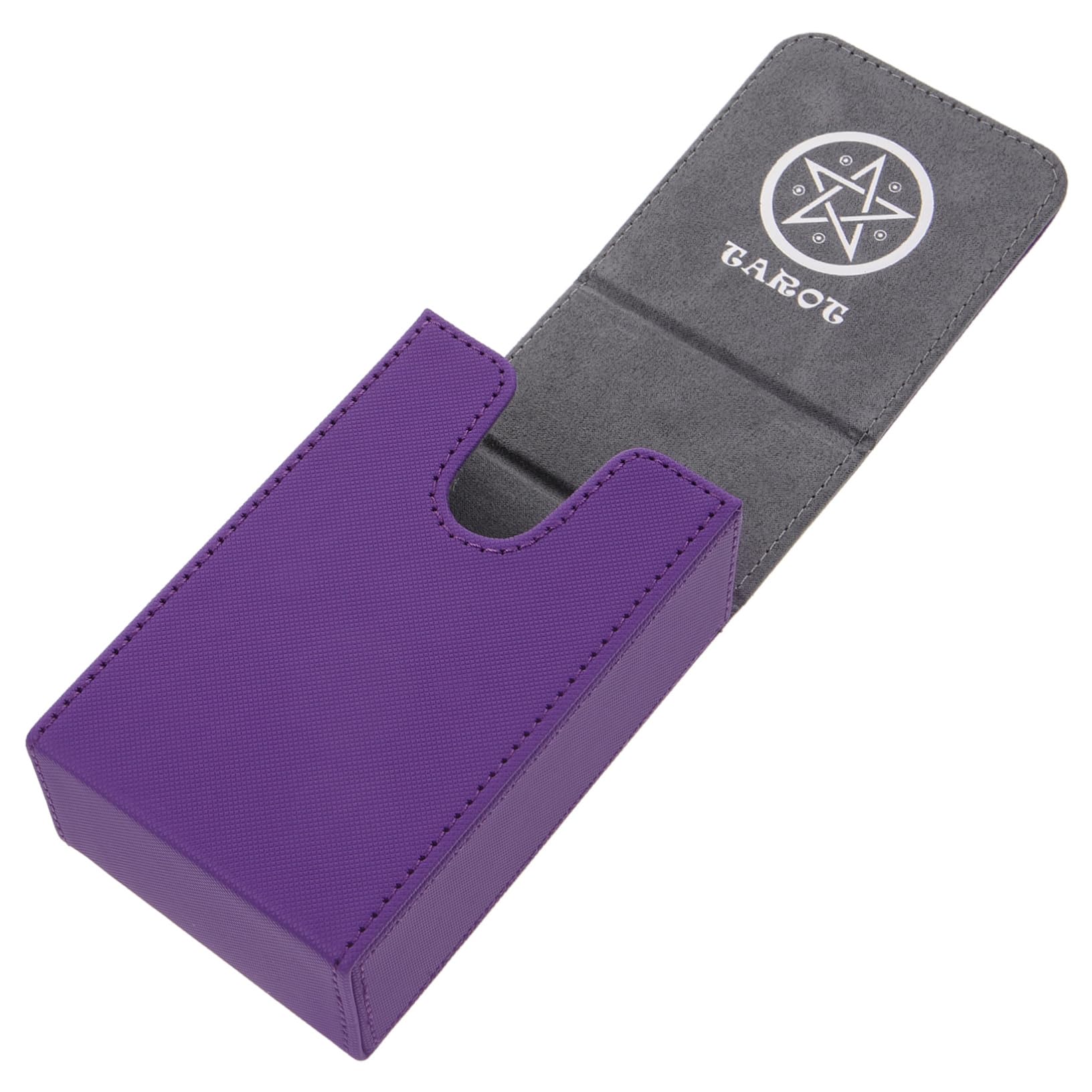 Abaodam Scatola Porta Carte Tarocchi in PU Coperchio Magnetico per Collezionisti e Appassionati, Custodia Rigida Spazio Capiente e Bordi Protettivi per Giochi da Tavolo e Carte Collezionabili
