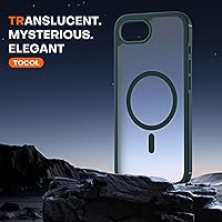 Vista 277 de TOCOL Funda magnética para iPhone 15 Pro Max, protección completa mejorada de la cámara, compatible con Magsafe, protección contra caídas, funda