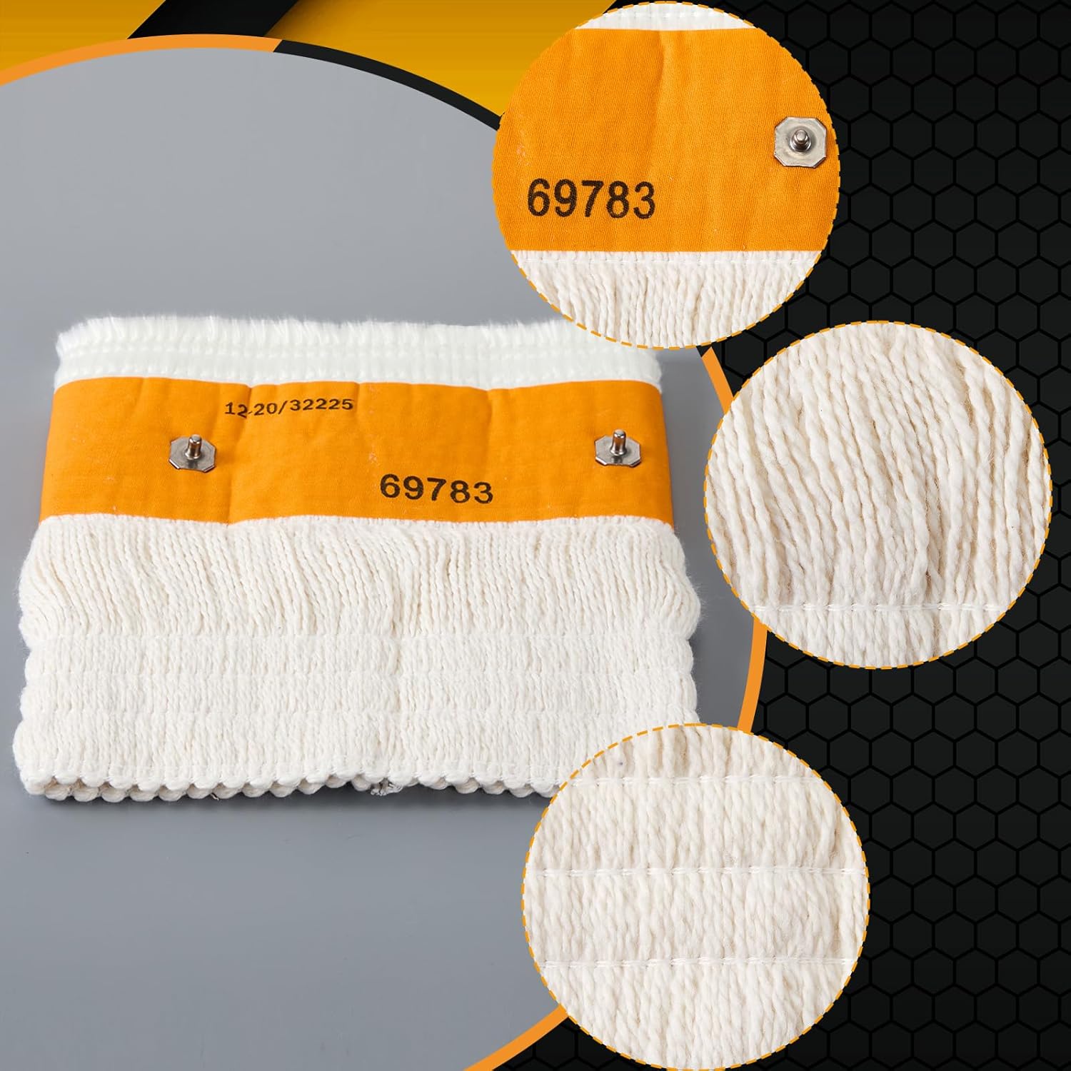 Huquary 4 Pcs Kerosene Heater Wicks Compatible with 32225 Kero World Kw-24c Duraheat Dh-2300 Envirotemp 93043 Kerosene Heater Replacement Wicks Warmer Stove Accessories, White