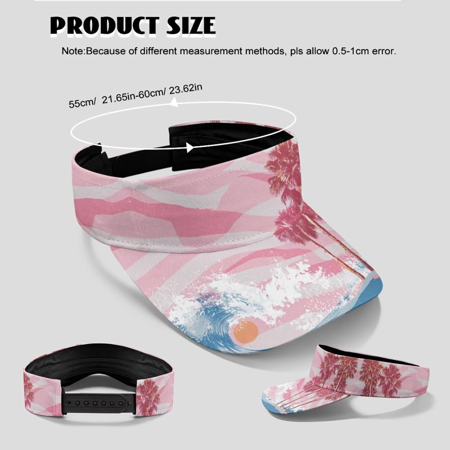 Binienty 5PCS Summer Outdoor Accessories Set, Matching Arm Sleeves, Sun Visor and Headbands for Men Women, UV Sun Protection