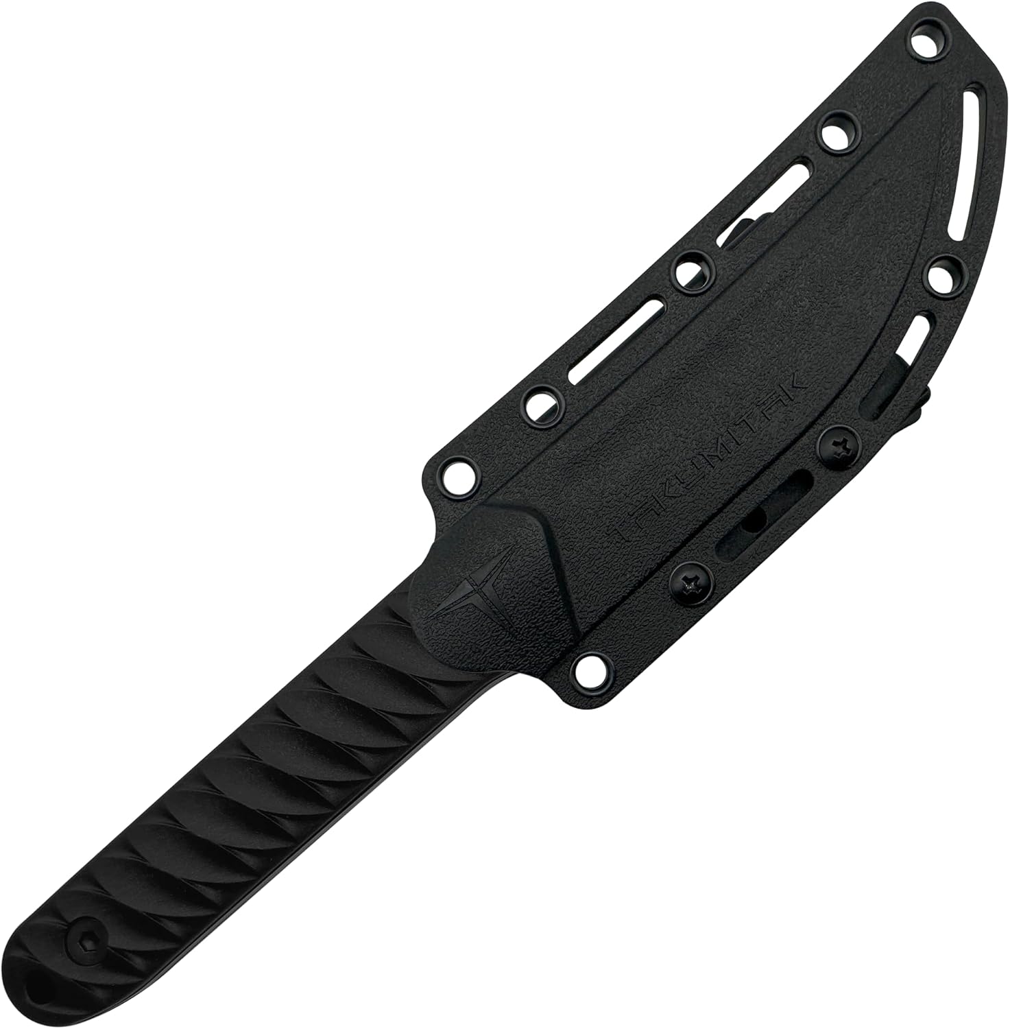 TAKUMITAK Hunting Survival Knife 9" Full Tang Fixed Blade Knives Camping Gear with Extra Set of FRN Handle Scales, MOLLE Clip Horizontal and Vertical Carry - TKF313