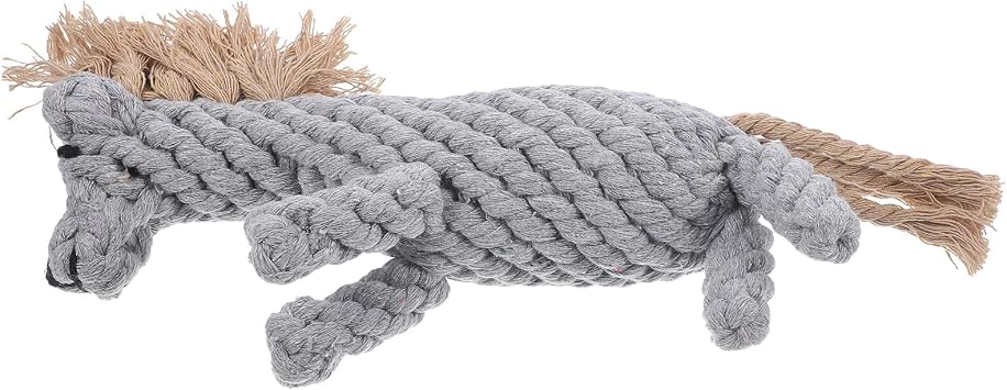 DOITOOL Supple Cotton Rope Dog Chewing Handmade Puppy Teething Chew for Grinding and Cleaning Teeth Safe Pet for Healthy Teeth and Interactive Play