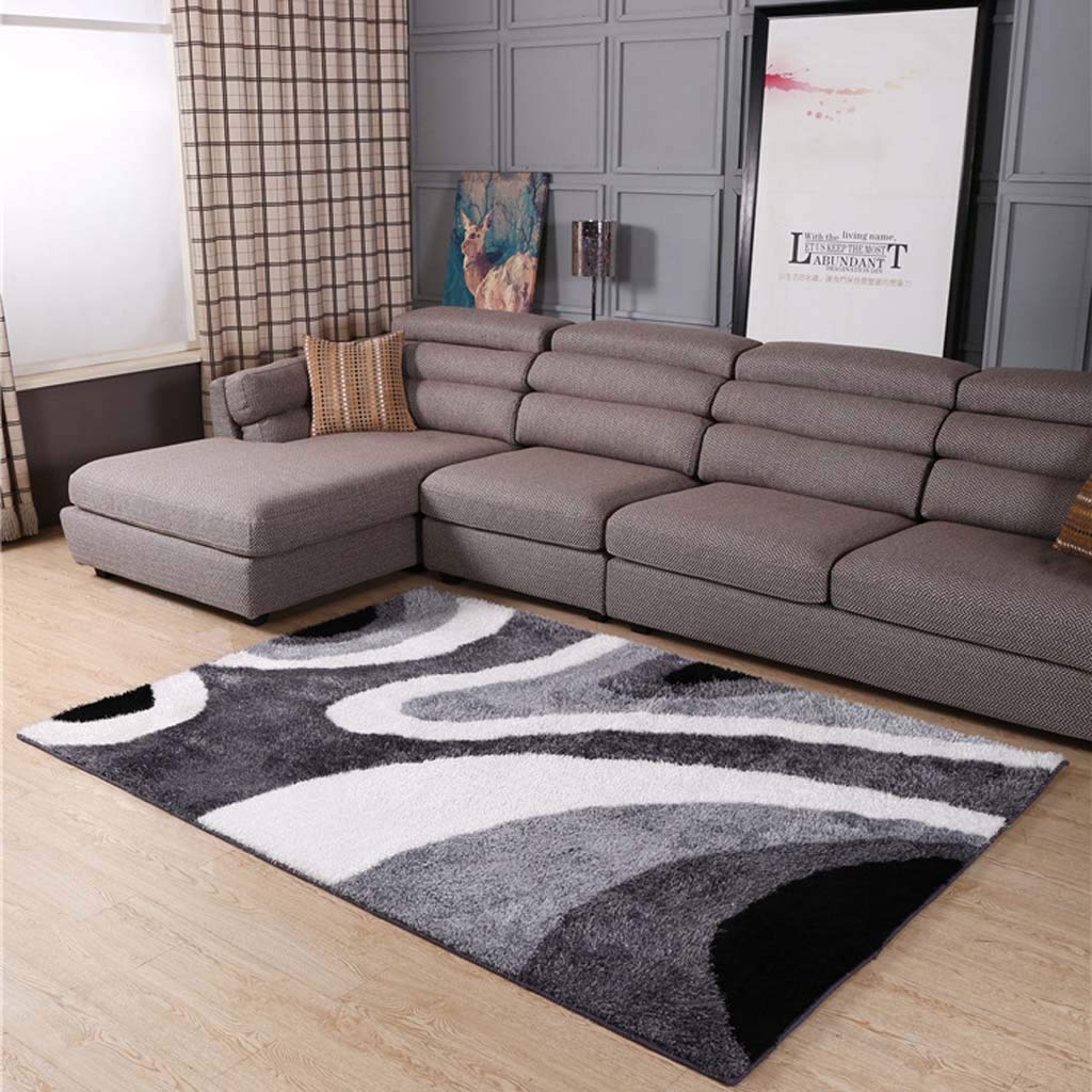 Tapis de salon en soie stretch de haute qualité 200x300 cm motif moderne