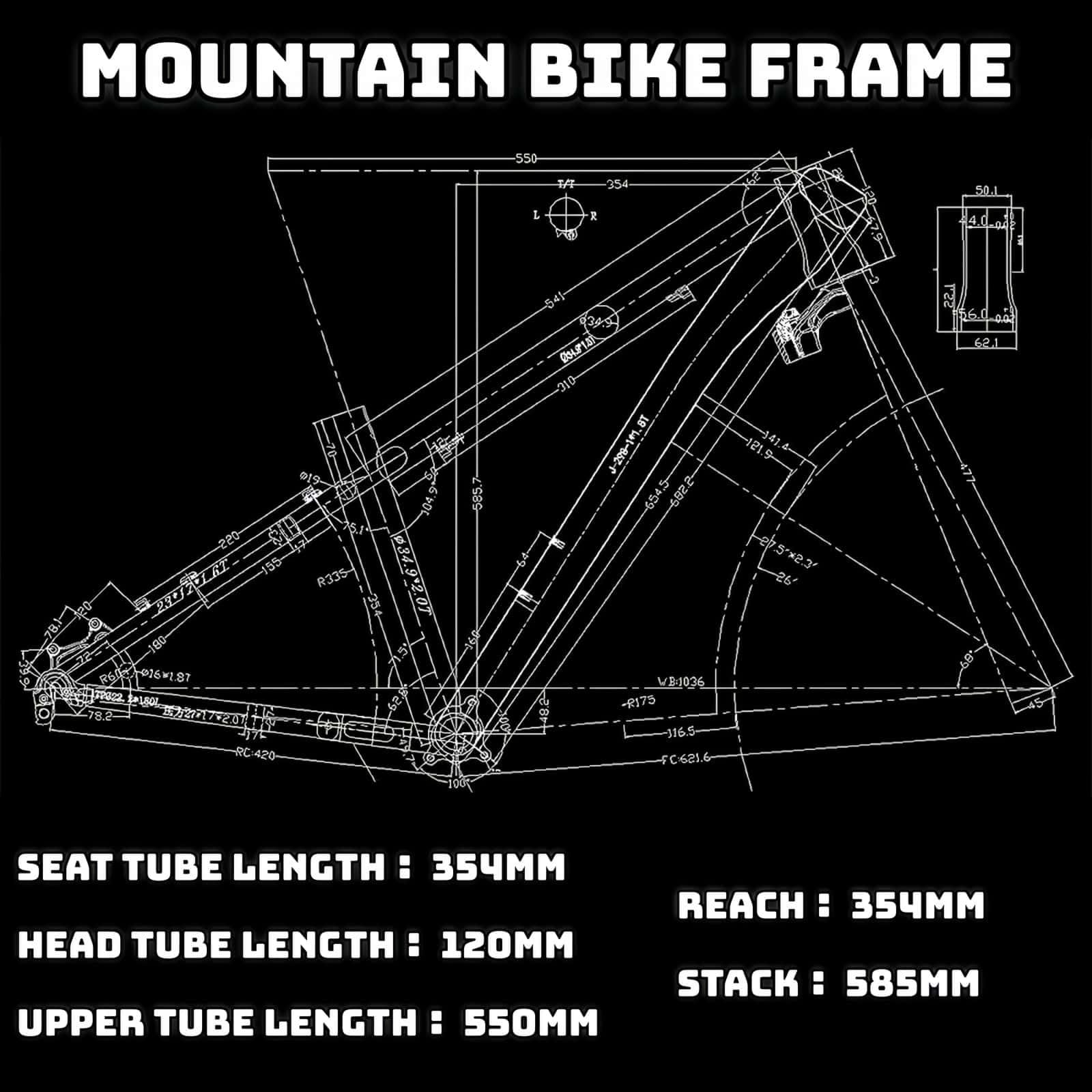 26/27,5Er Hardtail-Mountainbike-Rahmen XC/AM Aluminiumlegierung Fahrradrahmen 135 * 10 Mm Schnellspann-Scheibenbremse 14" Dirt Jump Bike Rahmen