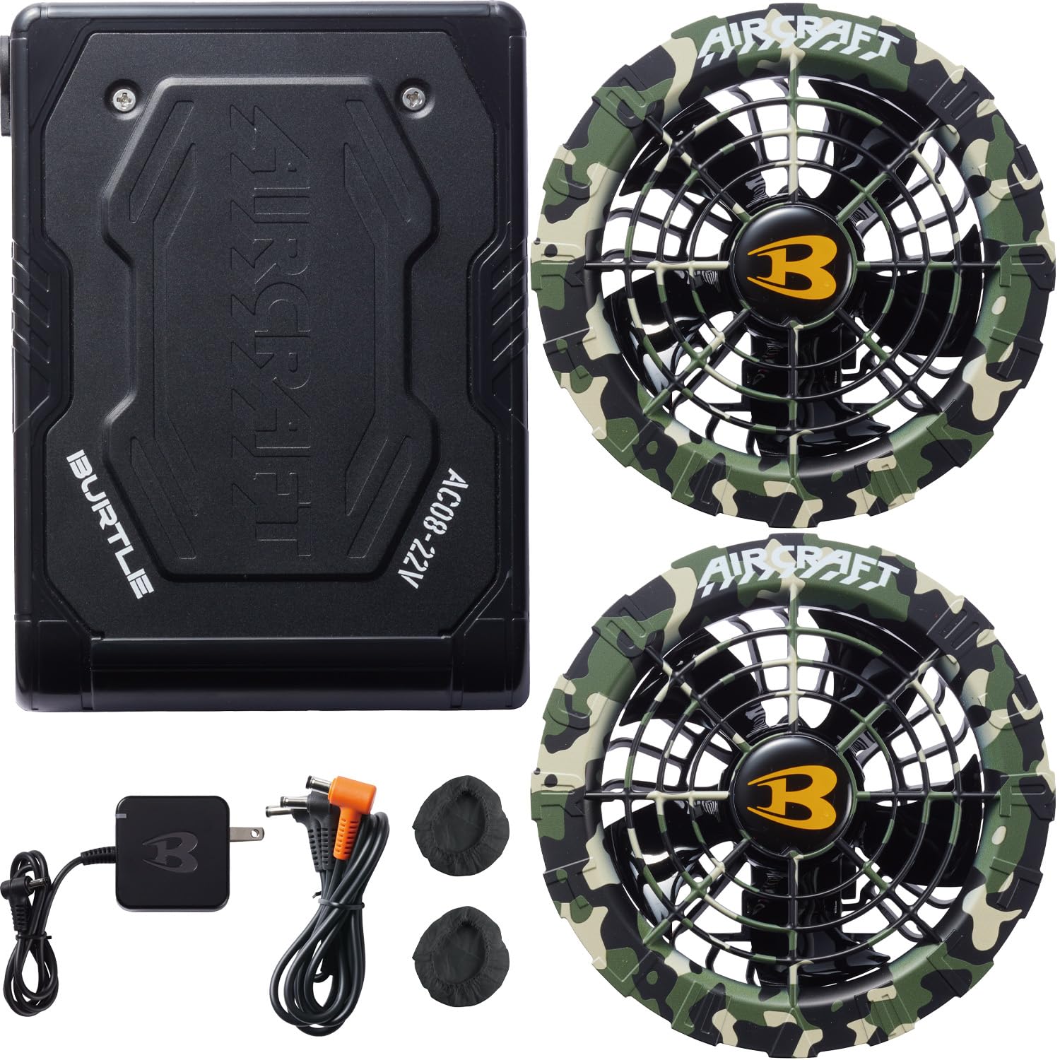 Amazon.co.jp: [バートル] カラーファン+22Vバッテリーセット AC08+  