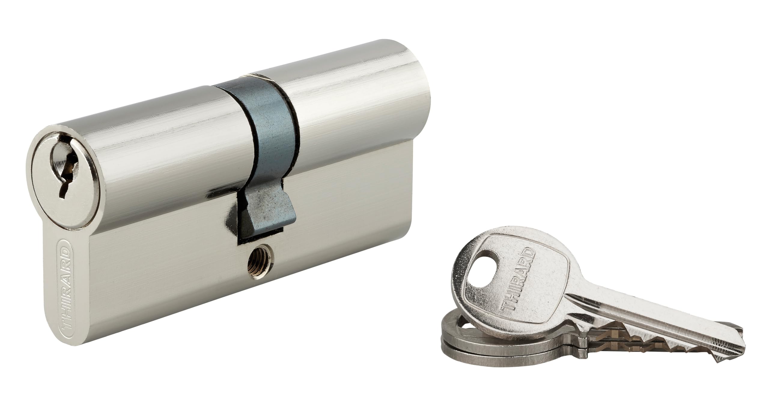 Cylindre de serrure double entrée 30x50mm anti-arrachement Thirard en nickel