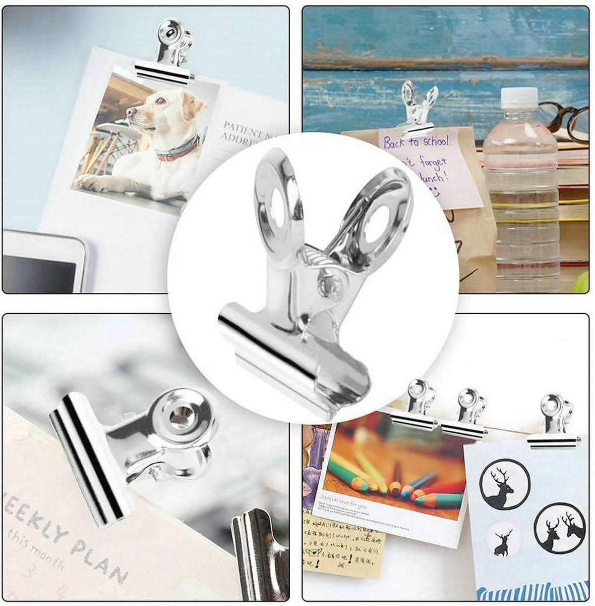 QPINGH Lot De 2 Distributeurs De Pinces à Papier Portables