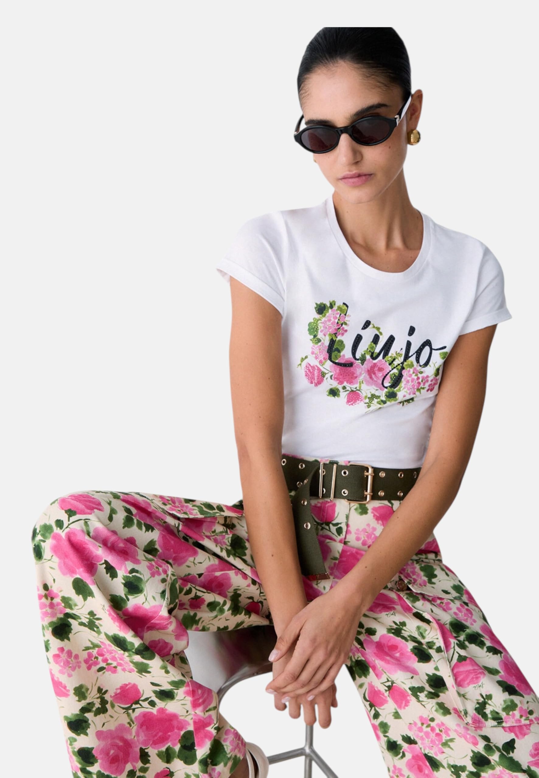 Liu Jo Donna T-Shirt Manica Corta WA6493JS923 Cotone Bianco S