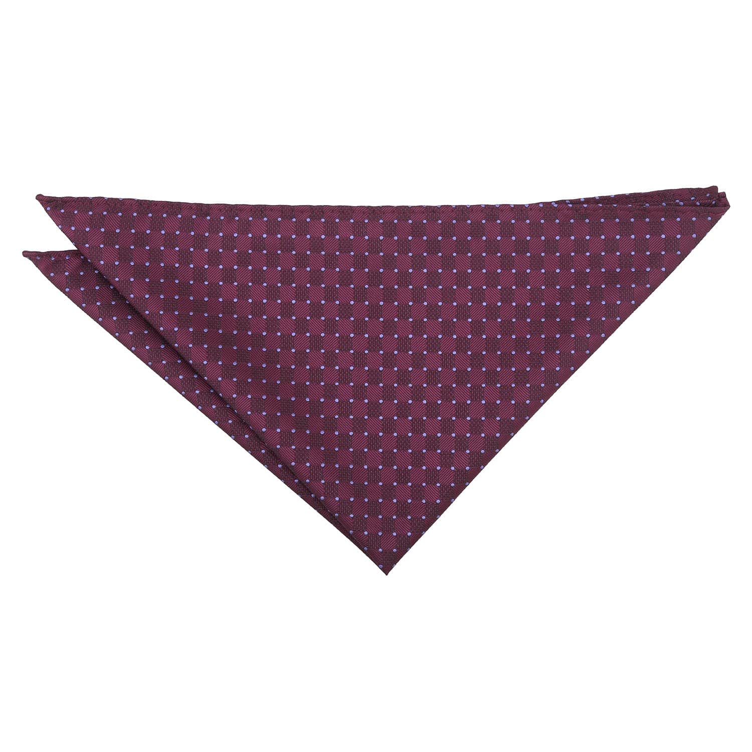 DQT Mens Geometric Pin Dot Pocket Square – Wedding, Business & Formal Handkerchief - Plum & Purple