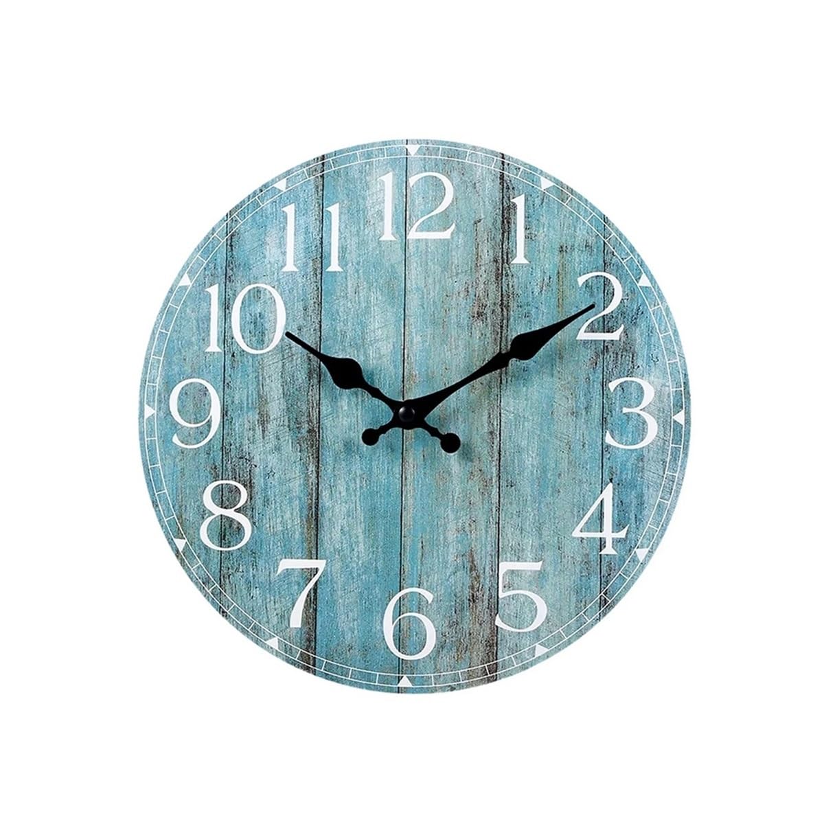 DFHS46JK Wall Decor Wall Clock Kit Wooden Hanging 10inch Silent Non-Ticking Decor Retro Round Battery Operated for living room decor