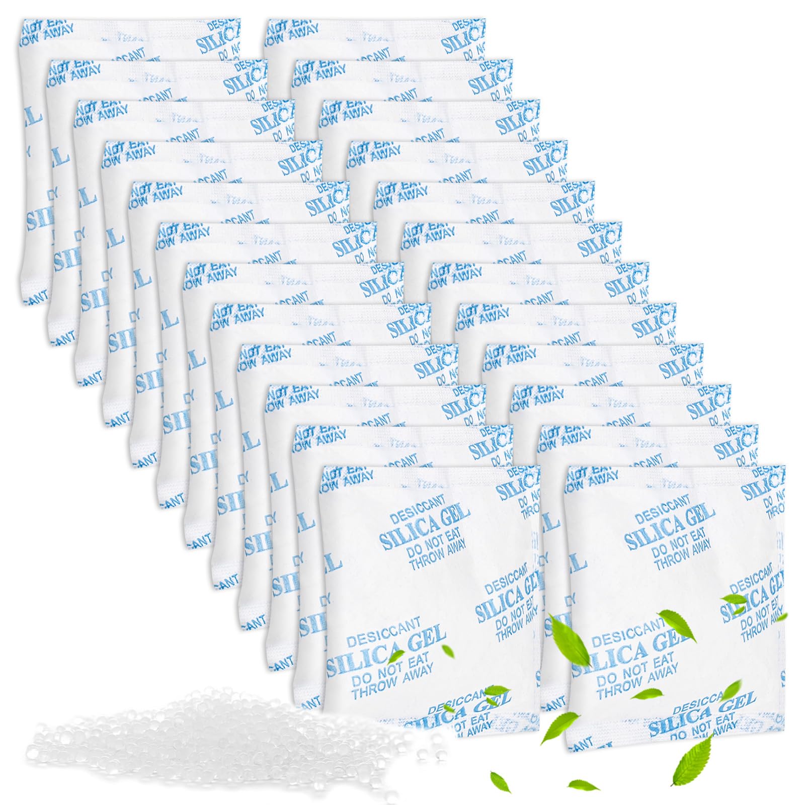 24 sacchetti silica gel essiccante, essiccante per mangiatoie, Silica Gel Riutilizzabili, gatti, sacchetto di silicone, sacchetto di essiccante, ricambio per distributori automatici da 5 l