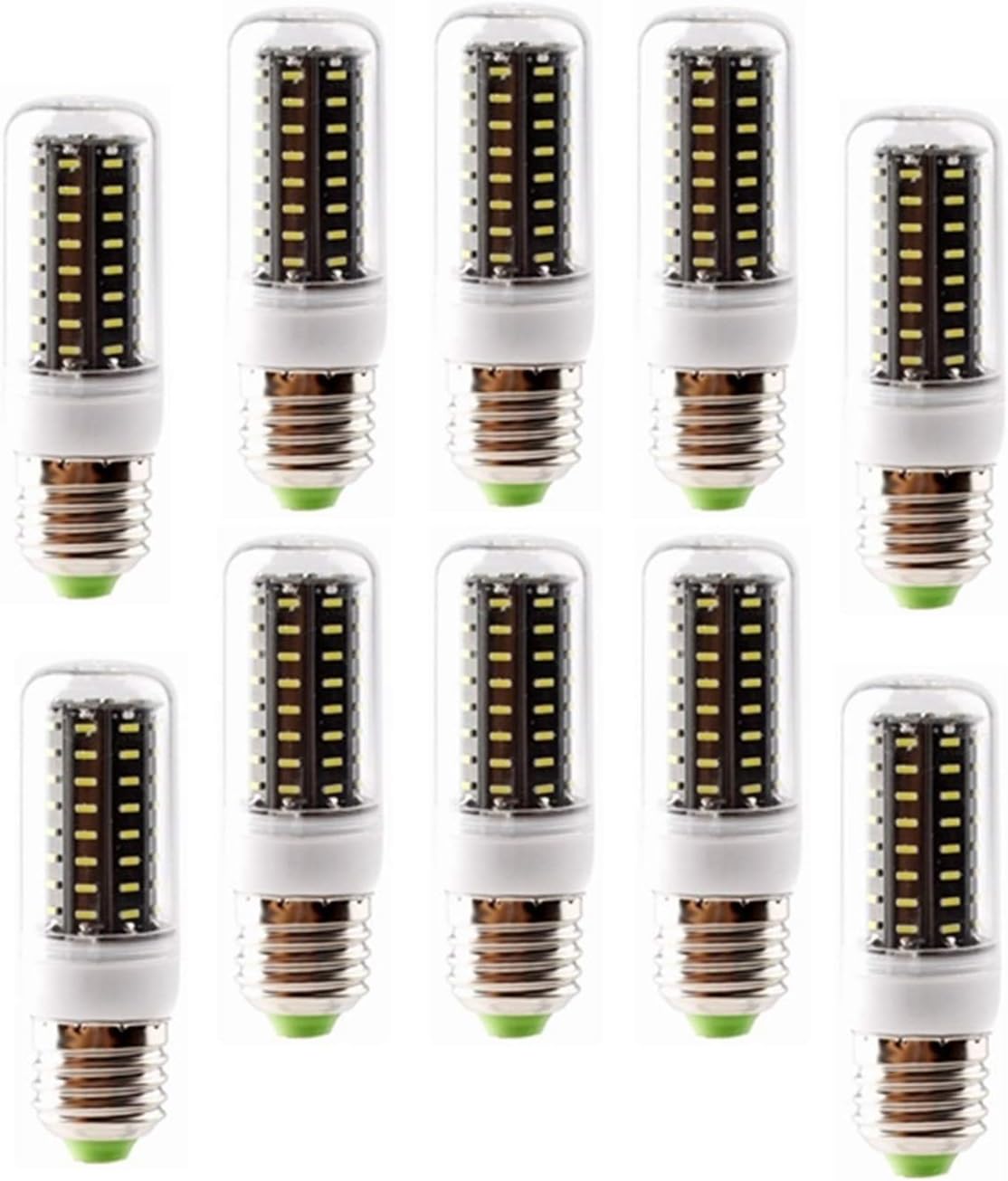 E26 E27 LED Light Bulbs, 9W 720 Lumens, Incandescent 50W Bulb Equivalent, AC 220~240V, 10-Pack (Color : Warm White)