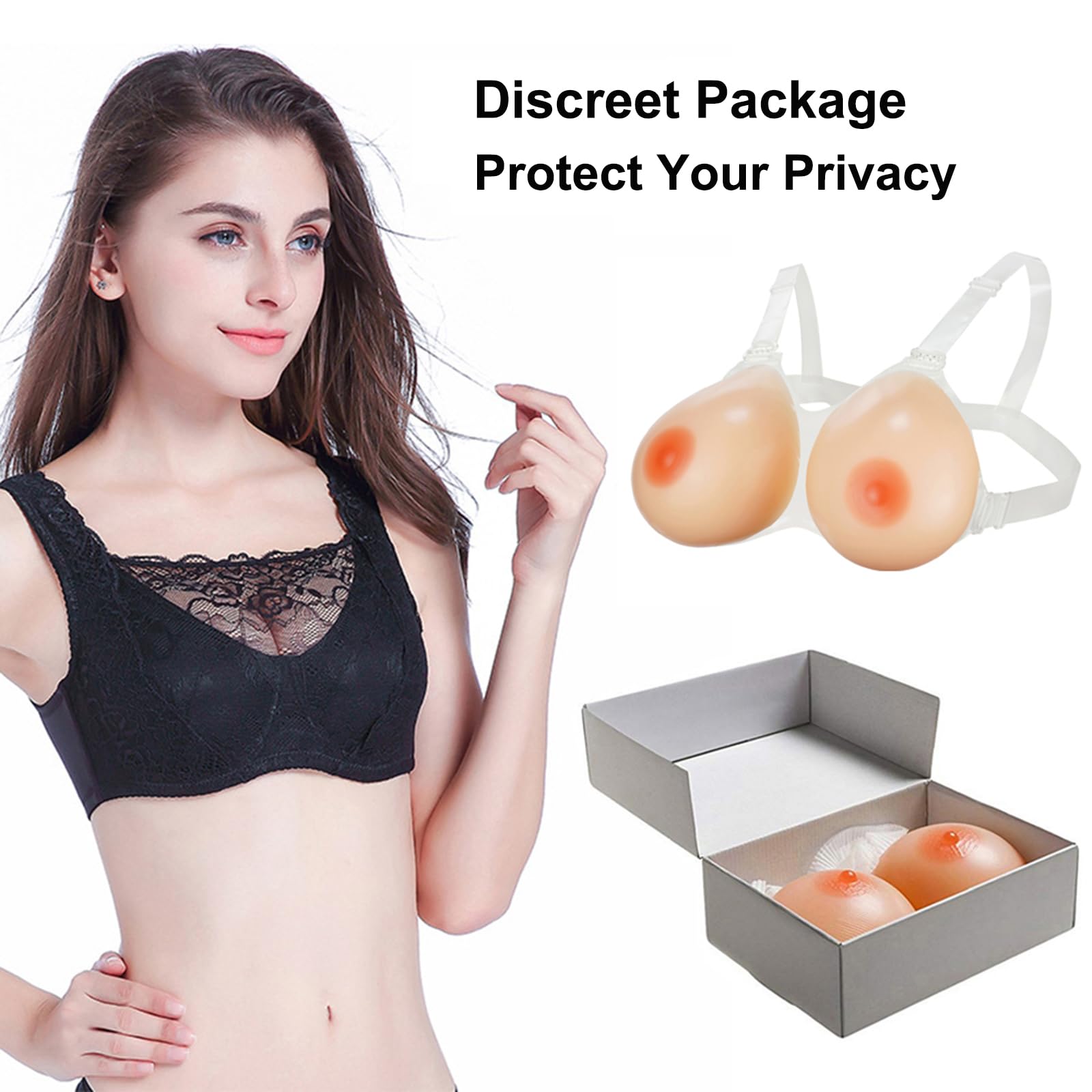 Correa en forma de pecho de silicona, pechos falsos para travesti, transgénero, cosplay, mastectomía, prótesis