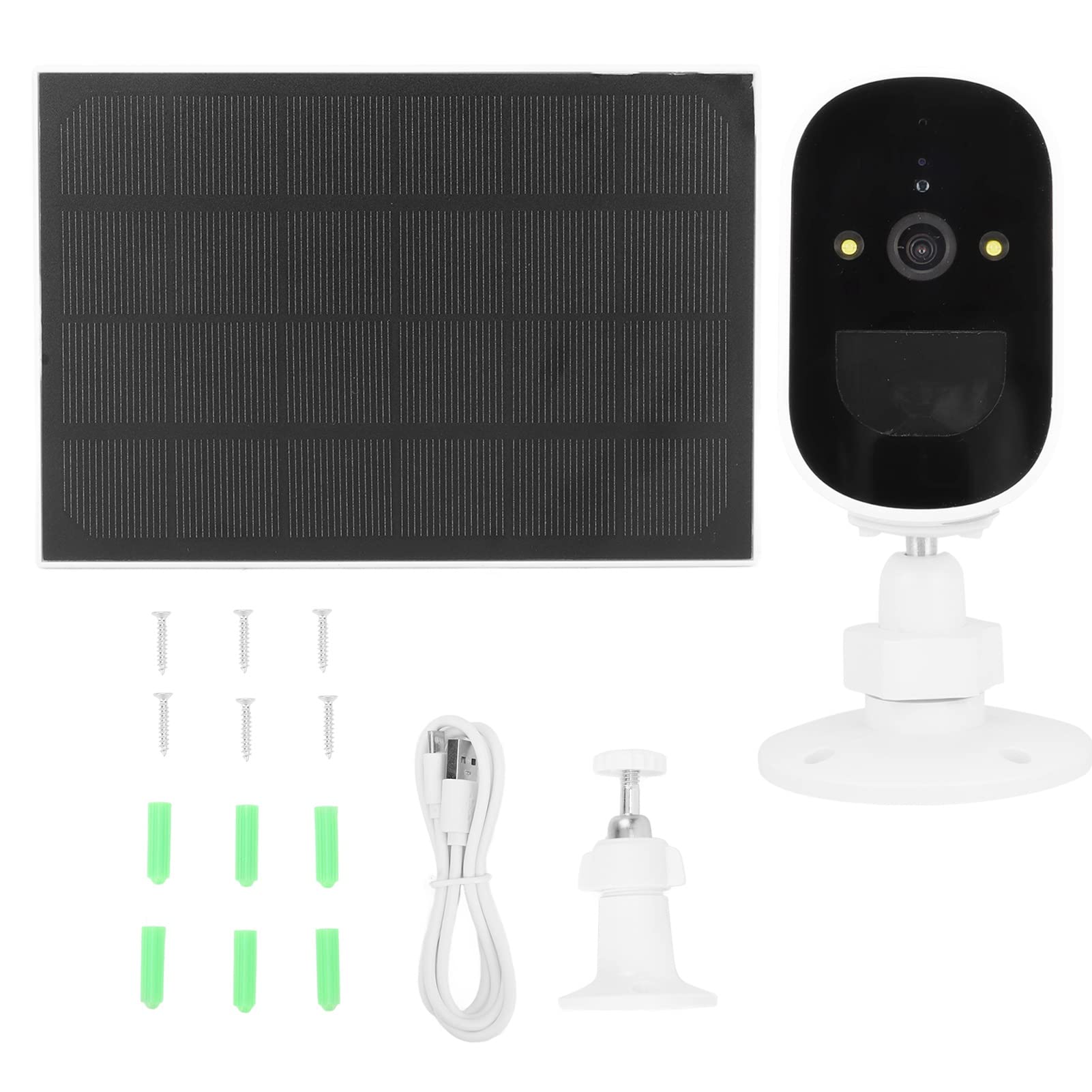 Caméra de sécurité solaire 1080P, vision nocturne WiFi pour une utilisation en extérieur