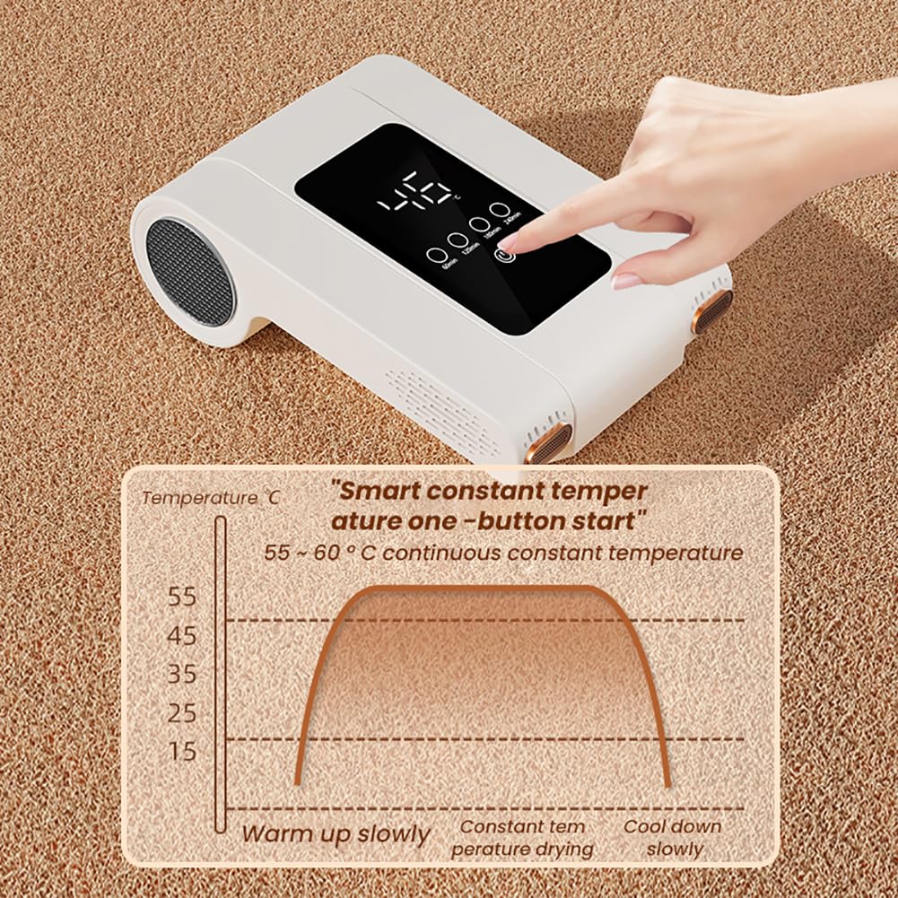Sèche-chaussures et bottes, sèche-chaussures pliable, sèche-gants et chapeaux avec écran LCD, air chaud à 360°, minuterie thermostat intelligente, sèche-chaussures de ski avec souffleur de chaleur