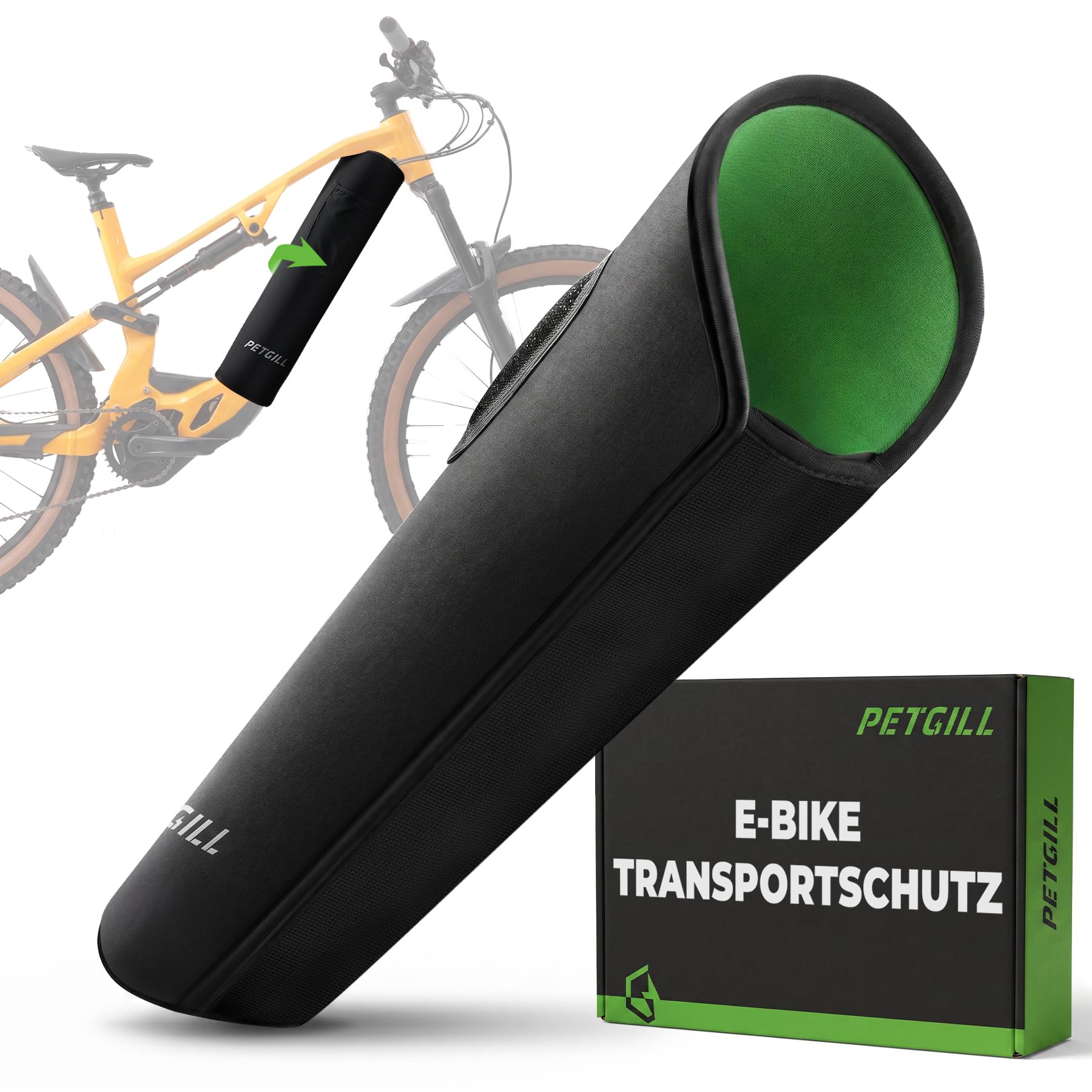 E-Bike Akku Schutzhülle Neopren – Wasserdichter Transportschutz & Kälteschutz im Winter. Universelles Fahrrad & Ebike Zubehör für integrierte Rahmenakkus. Kompatibel mit Bosch, Cube, MTB