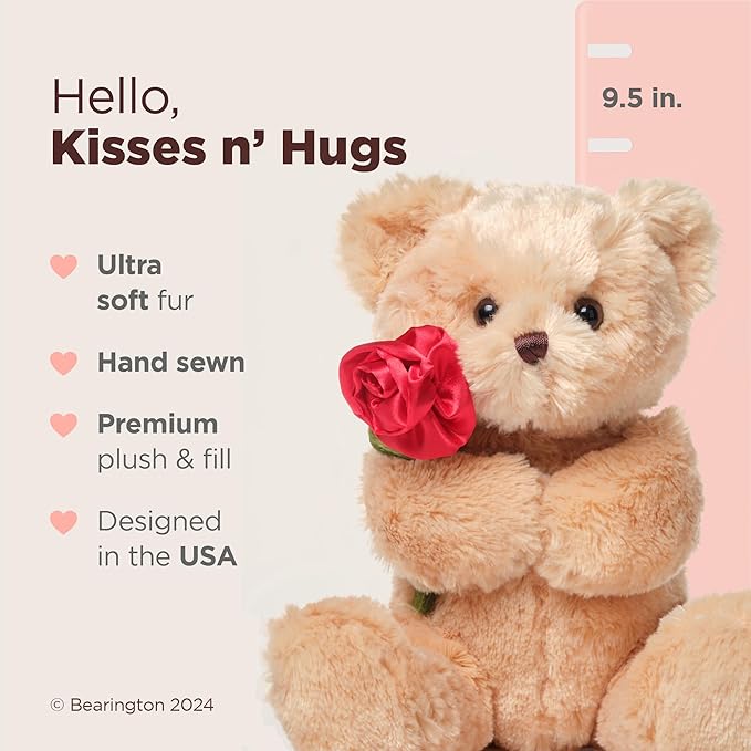 Bearington Remington Oso de Peluche 9.5" Suave y Acolchado Regalo San Valentín miniatura 3