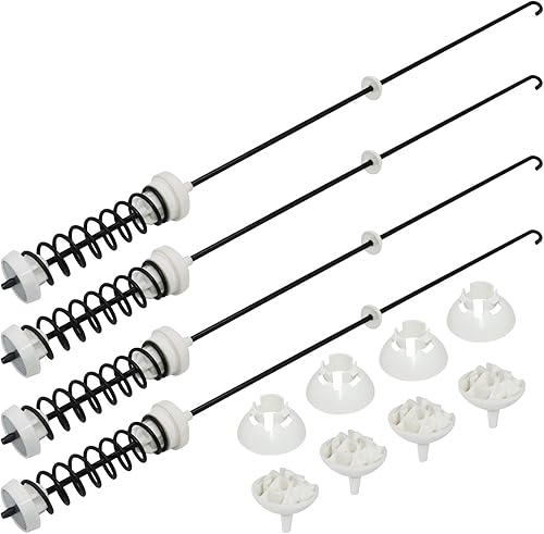 Beaquicy - Kit de barra de suspensión para lavadora W10780048 WTW4800XQ4 WTW4800XQ1 RTW4640YQ1 ATW4675YQ1 (4 unidades) - Repuesto para lavadora