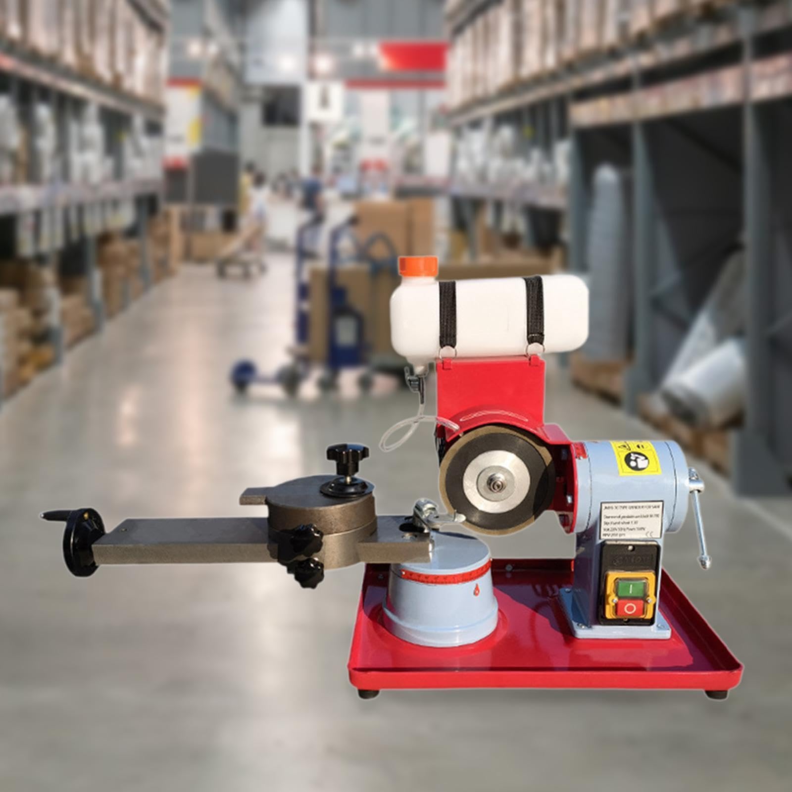 MYCENSE Electric Circular Saw Blade Sharpener,Chainsaw Sharpener,Iron Professional Red Blade Grinding Machine,Saw Chain Sharpener