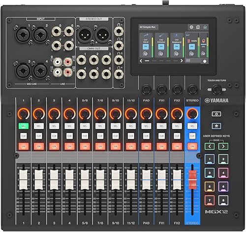 Miniatura 11 de Yamaha MGX16 Consola de mezcla digital de 22 canales, interfaz de audio dual USB-C, incluye Cubase Al, WaveLab Cast LE, Basic FX Suite y paquete de