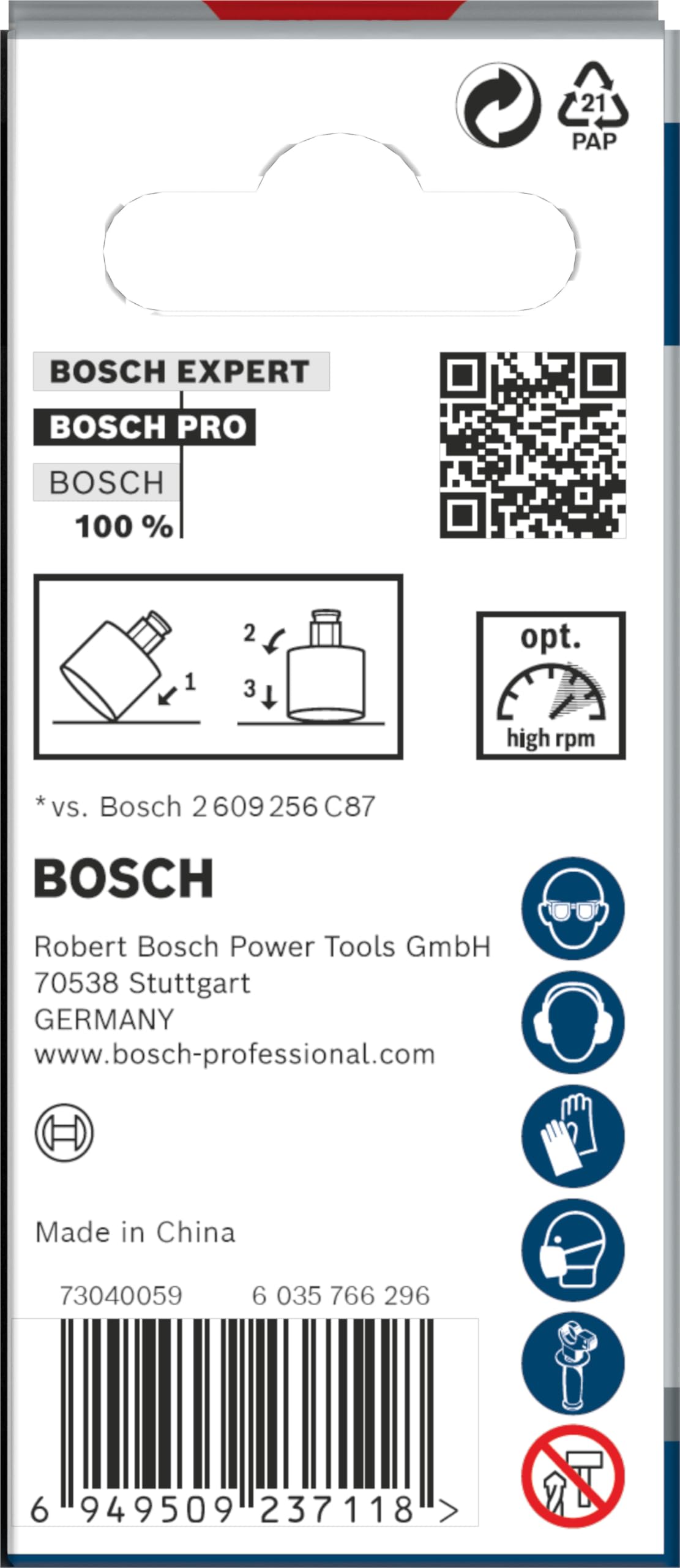 Bosch 1x Scie trépan PRO Tile Power Change Plus (pour Carreaux de Hard Ceramic, Céramique tendres, Ø 38 mm, Professional Accessoire Perceuses)