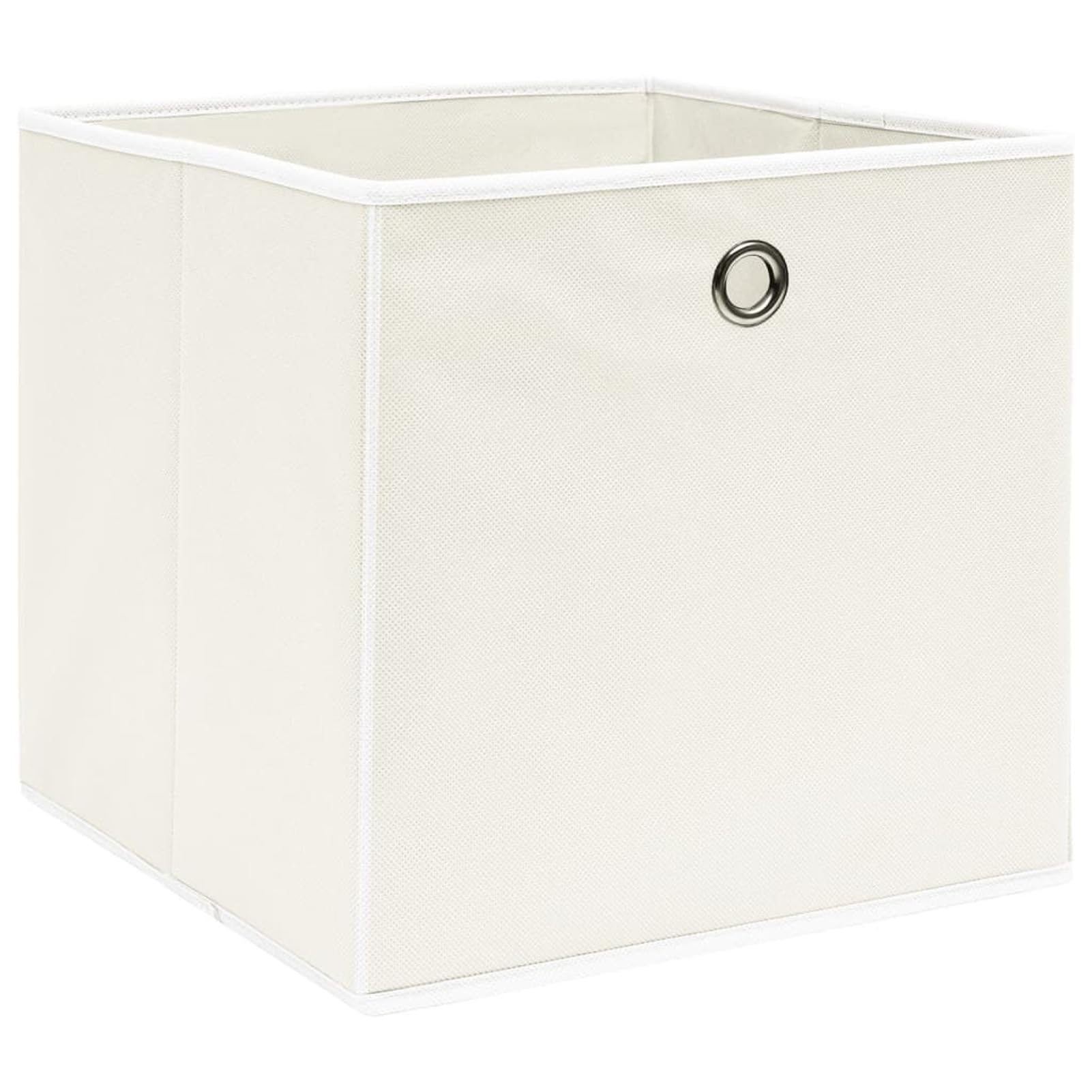 Aufbewahrungsboxen 10 STK Spielzeugkiste, Aufbewahrungskiste, Kleideraufbewahrung, Kleideraufbewahrung & Organisation, Weiß 32×32×32 cm Stoff