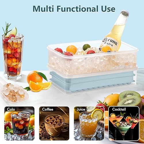 WIBIMEN nugget ice maker trays creating 208 mini crushed ice pieces