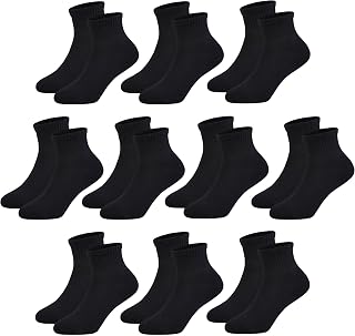Kids Quarter Ankle Socks for Boys Girls 10 Pack Seamless Athletic Socks