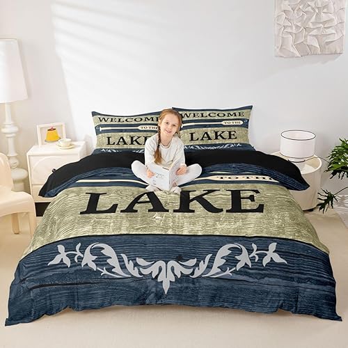 Miniatura 19 de Erosebridal Funda de edredón de ancla náutica, juego de ropa de cama con brújula oceánica, tamaño individual para niños, adolescentes, adultos,