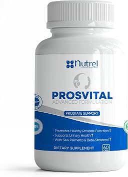 Generic Nutrel Prosvital, Prostate Supplement for Men, 60 Capsules, Saw Palmetto and Beta Sitosterol, Promote Prostate Wellness