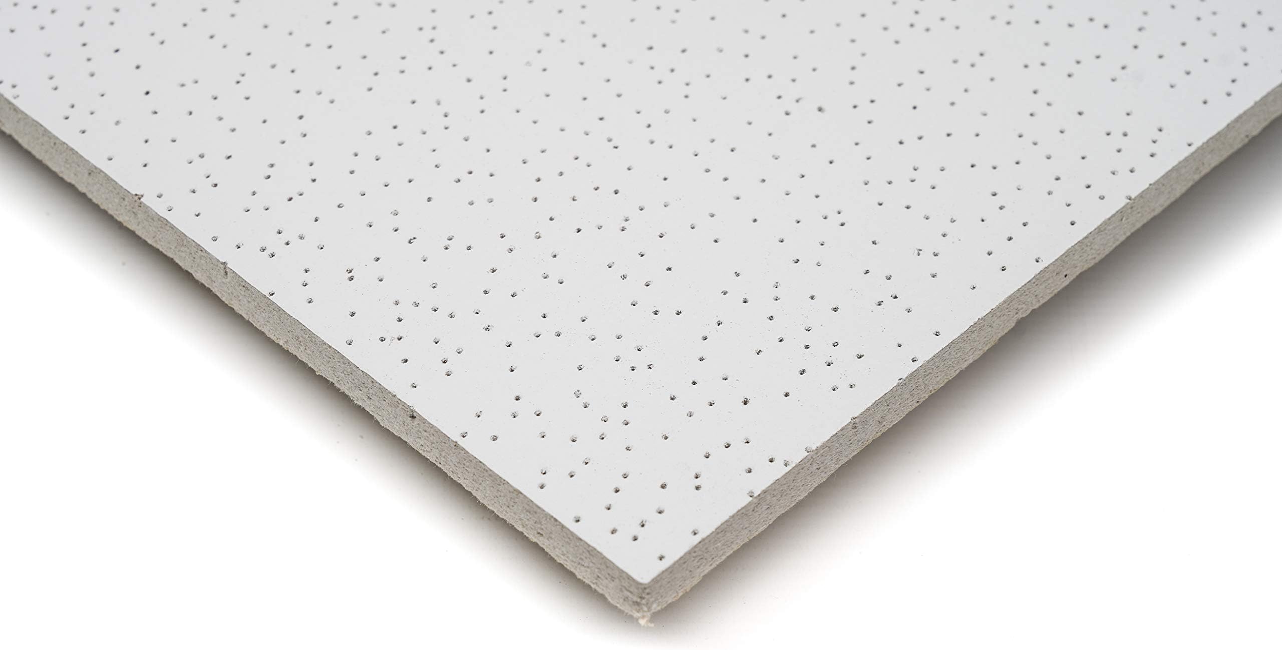 Pack of 10 Pin Hole Design Suspended Ceiling Board Acoustic Tiles 595mm x 595mm Fit in 600mm x 600mm (Pin Hole)