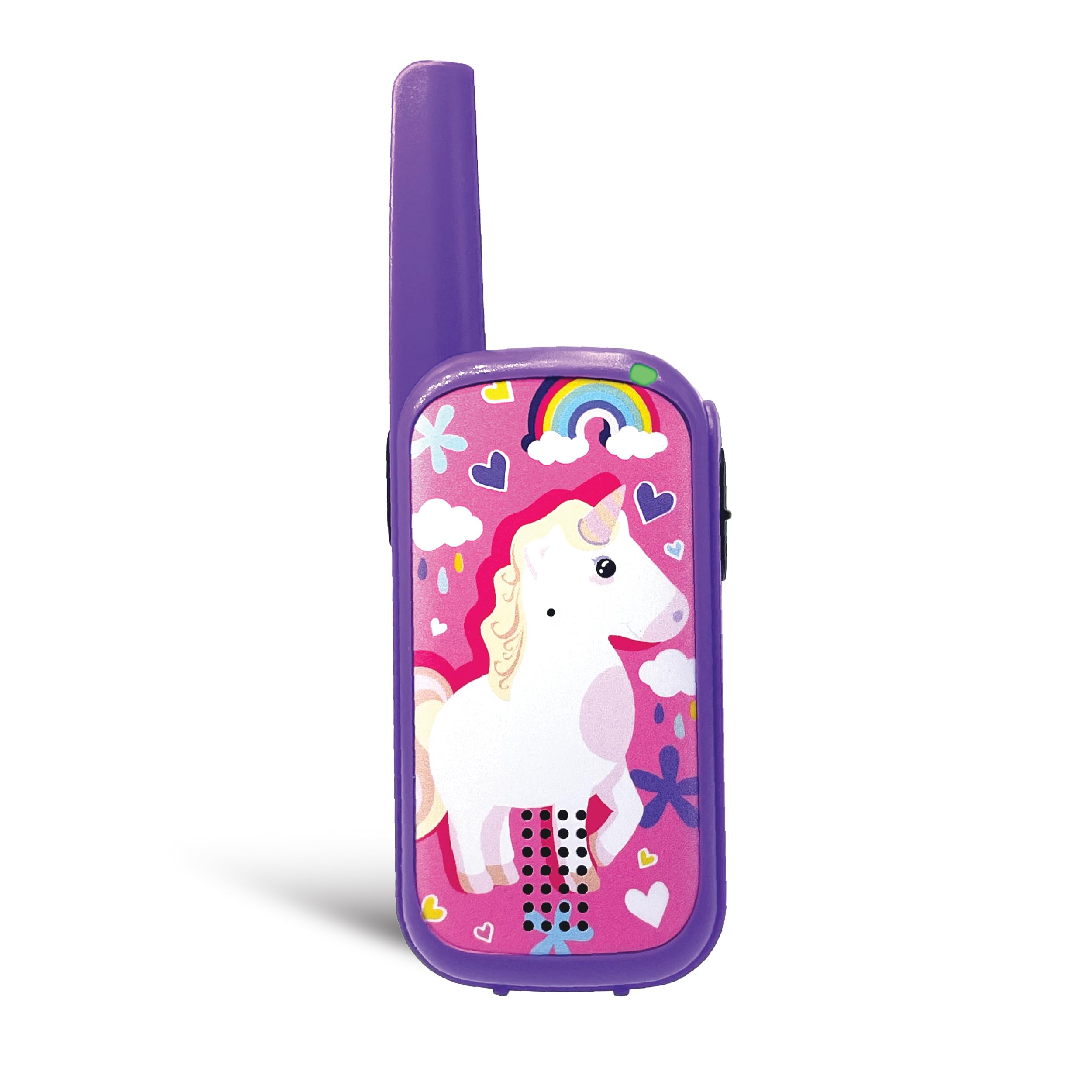 Groov-e Cuties Children's Walkie-Talkies - Unicorn - Pink and Purple Kid's Walkie-Talkie with 500m Range, Clear Sound, LED Indicator, and Call Ring, Battery Operated