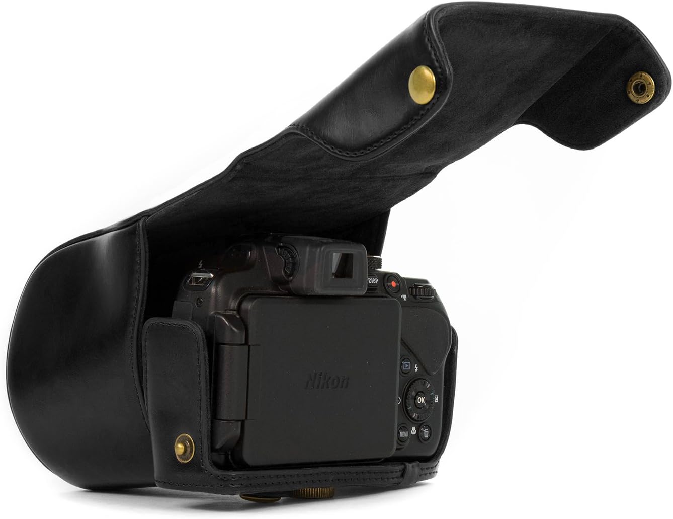 Flash Sale MegaGear Ever Ready Protective Black Leather Camera Case, Bag for Nikon COOLPIX P520, Nikon COOLPIX P530, Nikon COOLPIX P610 Digital Camera 🔥 Cashback up to 70% MegaGear Ever Ready Protective Black Leather Camera Case, Bag for Nikon COOLPIX P520, Nikon COOLPIX P530, Nikon COOLPIX P610 Digital Camera