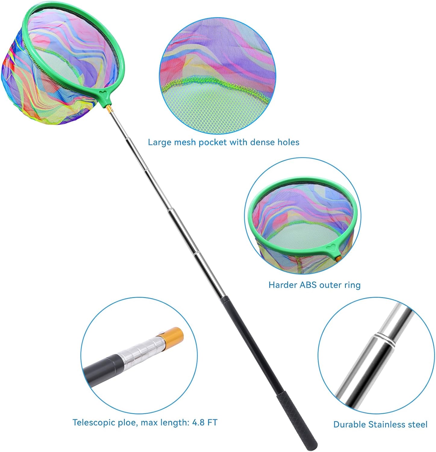 Kids Telescopic Fishing Net with Bucket - Image 3