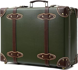 Vintage and Cute Carry-on Overnight Case Non-wheeled Mini Leather Trunk ...
