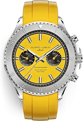 FILIPPO LORETI | Lapmaster - Mens Racing Watch, 100M, Watch for Men - 42mm Stainless Steel Case - Gift