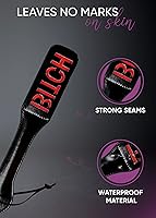 Vista 2 de Paleta para adultos Juego sexual Nalgadas Cultivo corto Cosplay BDSM Dormitorio Accesorios 12 pulgadas Negro, Negro