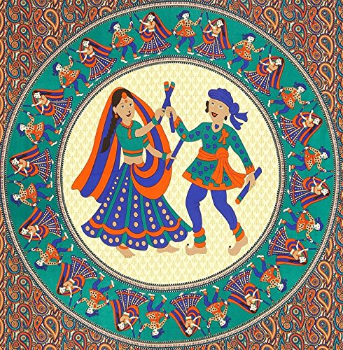Image of Cotton Bedsheet for Single Bed Cotton 144tc Sanganeri Print Single Bedsheet with 1 Pillow Cover, 144 TC, Multicolour